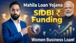 Mahila Udyam Nidhi योजना क्या है thumbnail showing SIDBI funding for women business loan with Narendra Modi and financial growth concept