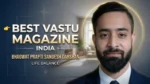 Best vastu magazine in India Bhagwat Prapti Sandesh Darshan with home layout and compass background for life balance