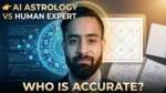 AI astrology vs human astrologer comparison with Dr. Gaurav Saxsena showing digital astrology and kundali analysis for accuracy