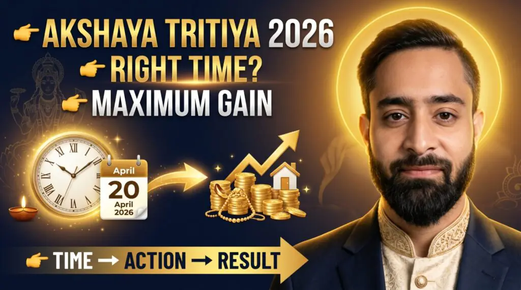 Akshaya Tritiya 2026 date and muhurat showing right time for gold buying, wealth growth and prosperity with Dr. Gaurav Saxsena