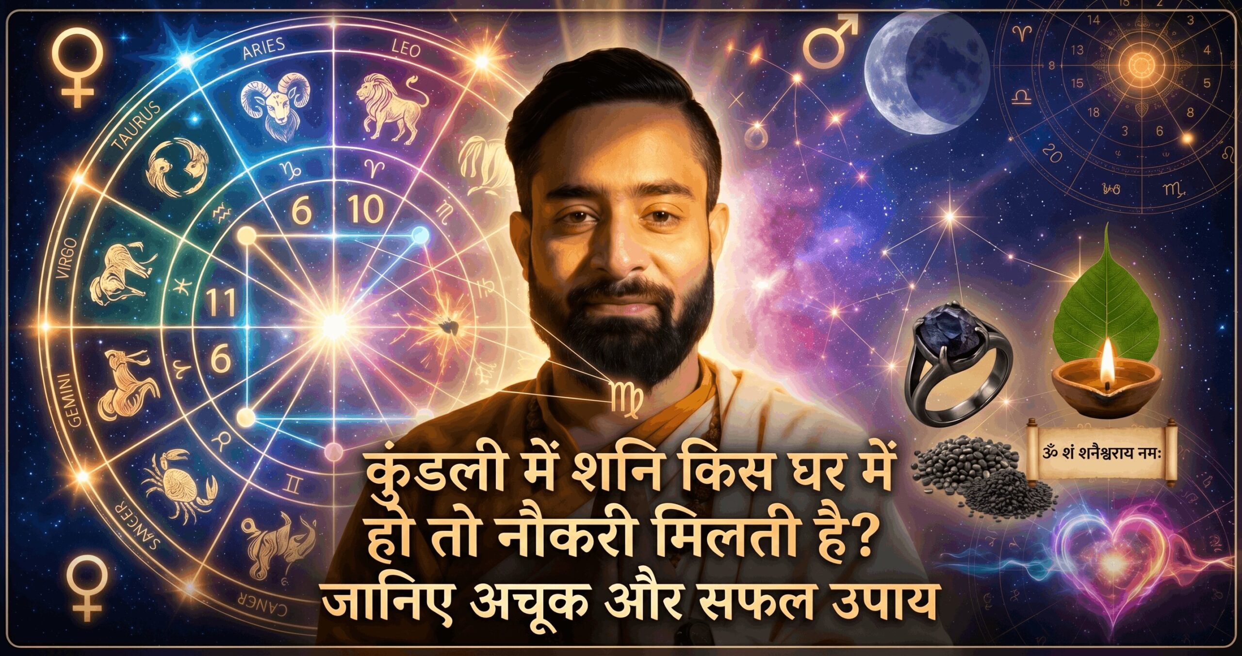 कुंडली में शनि किस घर में हो तो नौकरी मिलती है