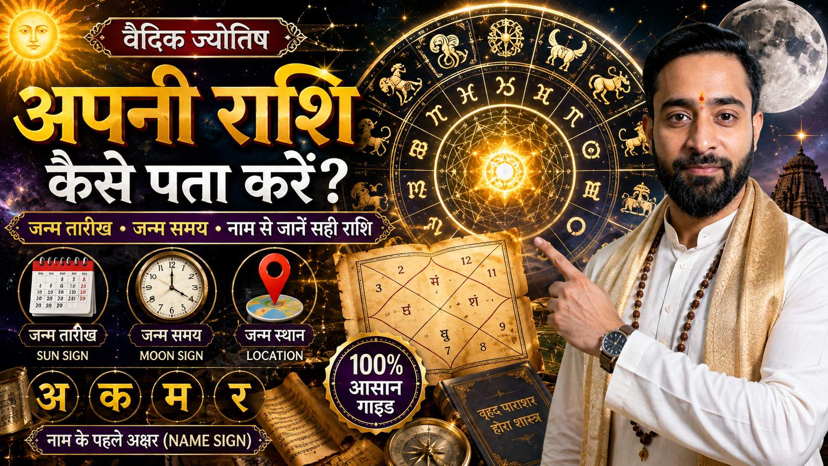 अपनी राशि कैसे पता करें