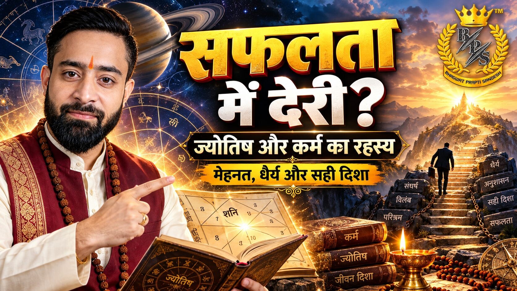 सफलता में देरी क्यों होती है? ज्योतिष और कर्म का रहस्य समझाते Astro Dr. Gaurav Saxena